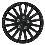 Copricerchi Auto modello De-Luxe cerchio 15" - colore Nero Opaco